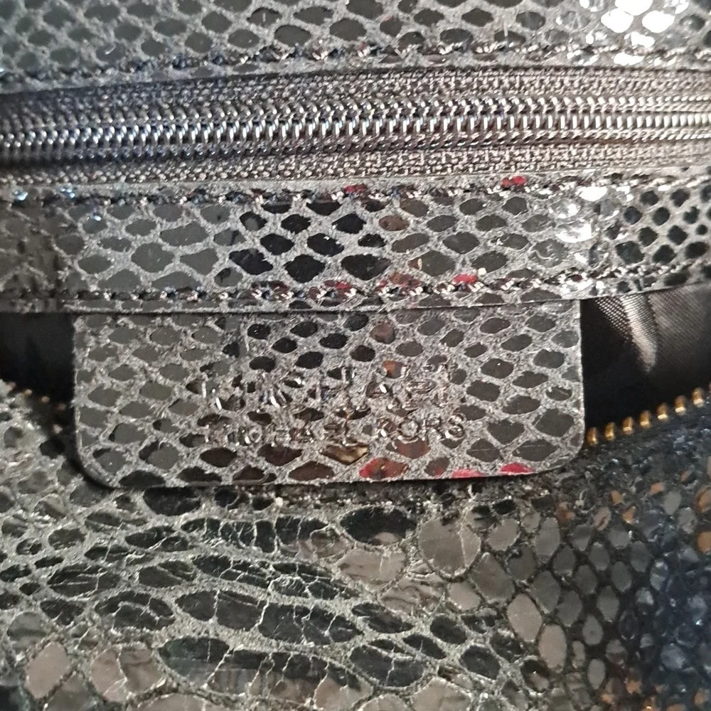 Michael Kors Snakeskin Embossed  Shoulder Bag
